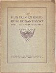 Van Nieukerken, J.J., et al. - Rare book, Architecture, 1910, Santpoort | Het Huis Duin en Kruidberg bij Santpoort door J.J.-M.A. en J. van Nieukerken. Overgedrukt uit het tijdschrift "Bouwkunst" aflevering 2, maart 1910. 28pp+4 plates