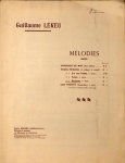 Lekeu, Guillaume: - Trois poèmes (G. Lekeu). No. 1. Sur un tombe. No. 3. Nocturne. v. Moyenne