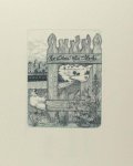Vries, Yvonne de. - Negen etsen exlibris en gelegenheidsgrafiek.
