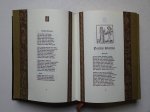 Villon, Francois. - Oeuvre complète de Francois Villon, maitre ès arts de la Sorbonne, vaurien et poète à ses heures, contenant aussi le jargon des voleurs et autres truands de la bonne ville de Paris. Texte composé dans la gothique gravée par Jean du Pré en l...