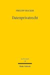 Philipp Hacker - Datenprivatrecht