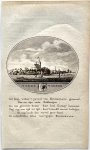 Van Ollefen, L./De Nederlandse stad- en dorpsbeschrijver (1749-1816). - [Original city view, antique print] 't Dorp Wormer, engraving made by Anna Catharina Brouwer, 1 p.