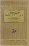 De Musset Alfred - Poésies Nouvelles (1836-1852), suivies des Poésies Complémentaires et des Poésies Posthumes