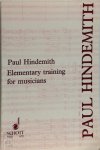 Hindemith, Paul - Elementary Training for Musicians