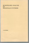 Kuipers, H. - Ruimtelijke analyse en regionale synthese