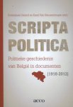  - Scripta politica politieke geschiedenis van Belgie in documenten (1918-2012) politieke geschiedenis van Belgie in documenten (1918-2012)
