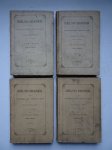 Keyser, J.P. de. - Neêrlands Bibliotheek. Oorspronkelijke romans, schetsen en novellen van hedendaagsche auteurs, op nieuw uitgegeven. 4 delen: 1866 (tweede jaargang, eerste deel/ 1867 (derde jaargang, eerste deel/ 1869 (vijfde jaargang, eerste en tweede deel).