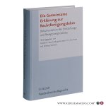 Hauschildt, Friedrich / Hahn, Udo / Siemens, Andreas (Hrsg.). - Die Gemeinsame Erklärung zur Rechtfertigungslehre. Dokumentation des Entstehungs- und Rezeptionsprozesses.