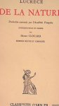 Lucrèce - Da la Nature. Traduction, introduction et notes par Henri Clouard
