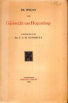 Hogendorp, Gijsbert Karel van. - De Spelen van Gijsbrecht van Hogendorp.