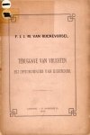 Rijckevorsel, F.J.J.M. van. - Teruggave van vruchten bij opvordering van eigendom.