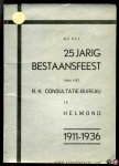 N/N - Bij het 25 jarig bestaansfeest van het consultatie bureau te  Helmond 1911-1936