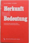 Tiesema H D, Dijk W van - Herkunft und Bedeutung Sammlung häufig vorkommender Wörter mit Etymologie und Bedeutungsentwicklung