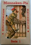  - Manneken-Pis Brussels Bruxelles Serie 1, 10 kaarten in mapje prima staat humor twee talig Frans Engels jaren +/-1920