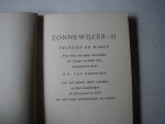 KLEFFENS, E.N. van. - De Zonnewijzer - II. Teltsjes en rimen. Nog eens een paar voorvallen uit vroeger en later tijd voor een aantal zijner vrienden en hun aangeboden als Kerstgroet in 1973 met zijn beste herinneringen en wensen.