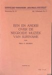Gilbert, Will G. - Eén en ander over de negroide muziek van Suriname