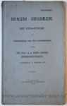 [Spoorwegen]. - Een nalezing - geen bloemlezing. Het wets-ontwerp tot bekrachtiging van vier overeenkomsten tusschen Den Staat en de Nederl.-Indische Spoorweg-Maatschappij, 's Gravenhage, 15 februarij 1878. 's Gravenhage, Van Weelden & Mingelen 1878, 33 pp.