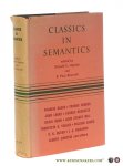 Hayden, Donald E. / E. Paul Alworth (eds.). - Classics in Semantics.