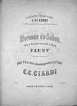 Ciardi, C.C.: - Morceau de salon. Thême et variations sur un motif de l`opéra Faust de Ch. Gounod pour flûte avec accompagnement de piano