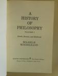 Windelband Wilhelm - A History of Philosophy  - Greek - Roman - Medieval -