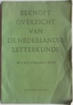 Leeuwen W L M E van - Beknopt overzicht van Nederlandse letterkunde Leeuwen W L M E van - Beknopt overzicht van Nederlandse letterkunde
