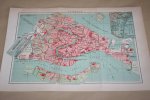  - Oude kaart/ plattegrond - Venetië  - circa 1905