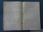 Arthur Proost. - Livre de Musique. [Handgeschreven liederboek, liedjesschrift.]