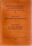 GARDONY, Zoltan - Liszt Ferenc Magyar Stilusa / Le Style Hongrois de François Liszt.