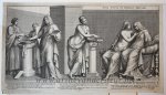 Pietro Santi Bartoli (1635-1700) and Giovan Giacomo de Rossi (1627-1691) - [Antique print, etching] NOVA NUPTA IN GENIALI THALAMO [The Aldobrandini Wedding], published ca. 1680.