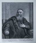 Suyderhoef, Jonas (ca.1613-1686); Goos, Pieter (1616-1672) after Rembrandt van Rijn (1606-1669) - [Antique portrait print 1691] Portrait of theologician ELEAZARUS SWALMIUS, THEOLOGUS, ECCLESIASTES, AMSTELODAMENSIS. [...], published 1691, 1 p.