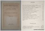 KONOW, STEN (ed.), - Acta Orientalia ediderunt societates orientales Batava, Danica, Norvegica. Vol. II.