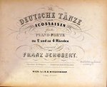 Schubert, Franz: - [D 783] Deutsche Tänze und Ecossaisen für das Piano-Forte zu 2 und zu  4 Händen. Op. 33. Zu 2 Händen