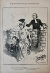 Braakensiek, Johan (1858-1940) - [Original lithograph/lithografie by Johan Braakensiek] De Christelijke Historische partij en de herstemmingen, 20 Juni 1897, 1 pp.