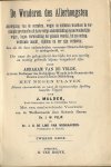 Velde, A. v.d. - De Wonderen des Allerhoogsten (volledig titel zie foto)