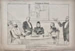 Braakensiek, Johan (1858-1940) - [Original lithograph/lithografie by Johan Braakensiek] Uitbreiding van Kiesrecht, 29 October 1893, 1 pp.