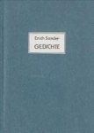 SANDER, ERICH (1918 - 1945) - Gedichte aus dem Nachlass herausgegeben von Renate  Osthoff