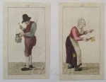 MARE, PIETER DE (1757-1796), - Old man with pipe and jug and old woman with coal burner