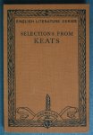 Keats, John / Groom, Bernhard (Introduction and notes) - selections from Keats Keats, John / Groom, Bernhard (Introduction and notes) - selections from Keats
