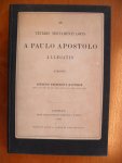Kautsch Aemilius Fridericus - De veteris Testamenti locis A Paulo Apostolo Allegatis scripsit