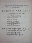 Joannes Crellius Frankus / D.K.F / Jonasz. Szlichtyng - Paraphrasis. Dat is uytbreyding over de meeste en voornaemste brieven der Apostelen / Uitbreyding over de 15 eerste verssen van het eerste kapittel van Joannes Euangelium / verklaring van Johannes 1 vers 1-15