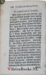 Lodenstein [Lodensteyn, Lodensteijn], Jodocus van - Negen Predicatien, Over Eenige Stoffen, dewelke heel selden werden geleert en noch minder gepractiseert. Nagesien, Ter Druk-pers bequaam gemaakt, en Verrykt met een Voorreden, als ook, met een Beschryving van het Leeven en Sterven van den groo...