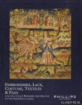 Diverse auteurs - Embroideries, lace, costume, textiles & fans