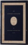 Aldington Richard - An Appreciation D.H. Lawrence 1885 to 1930