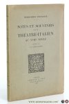 Gueullette, Thomas-Simon / J. E. Gueullette (ed.). - Notes et souvenirs sur le théatre-Italien au XVIIIe siècle.