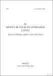 Collective - AL. Rivista di studi di Anthologia Latina 16 (2025) Journal of Philology applied to Late Latin Poetry Collective - AL. Rivista di studi di Anthologia Latina 16 (2025) Journal of Philology applied to Late Latin Poetry