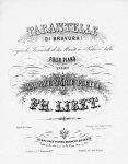 Liszt, Franz: - [R 117] Tarantelle (di bravura) d`après la Tarantella de la Muette de Portici d`Auber. Pour piano dédiée à Madame Marie Pleyel par Fr. Liszt