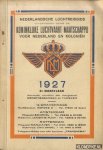 Diverse auteurs - Nederlandsche Luchtreisgids uitgegeven door de Koninklijke Luchtvaart-Maatschappij voor Nederland en Koloniën - 8e dienstjaar 1927