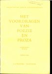 Top, Aafje & Lauxstermann, Johan - Het voordragen van Poezie en Proza .. Leerlingenboekje