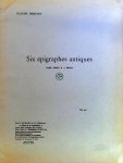 Debussy, C.: - Six épigraphes antiques pour piano à 4 mains