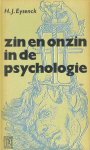 Eysenck, H.J. - Zin en onzin in de psychologie
